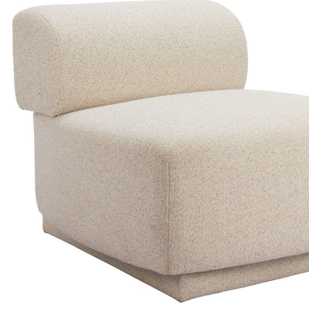 34" Beige Upholstered Side Chair Homeroots Living Room