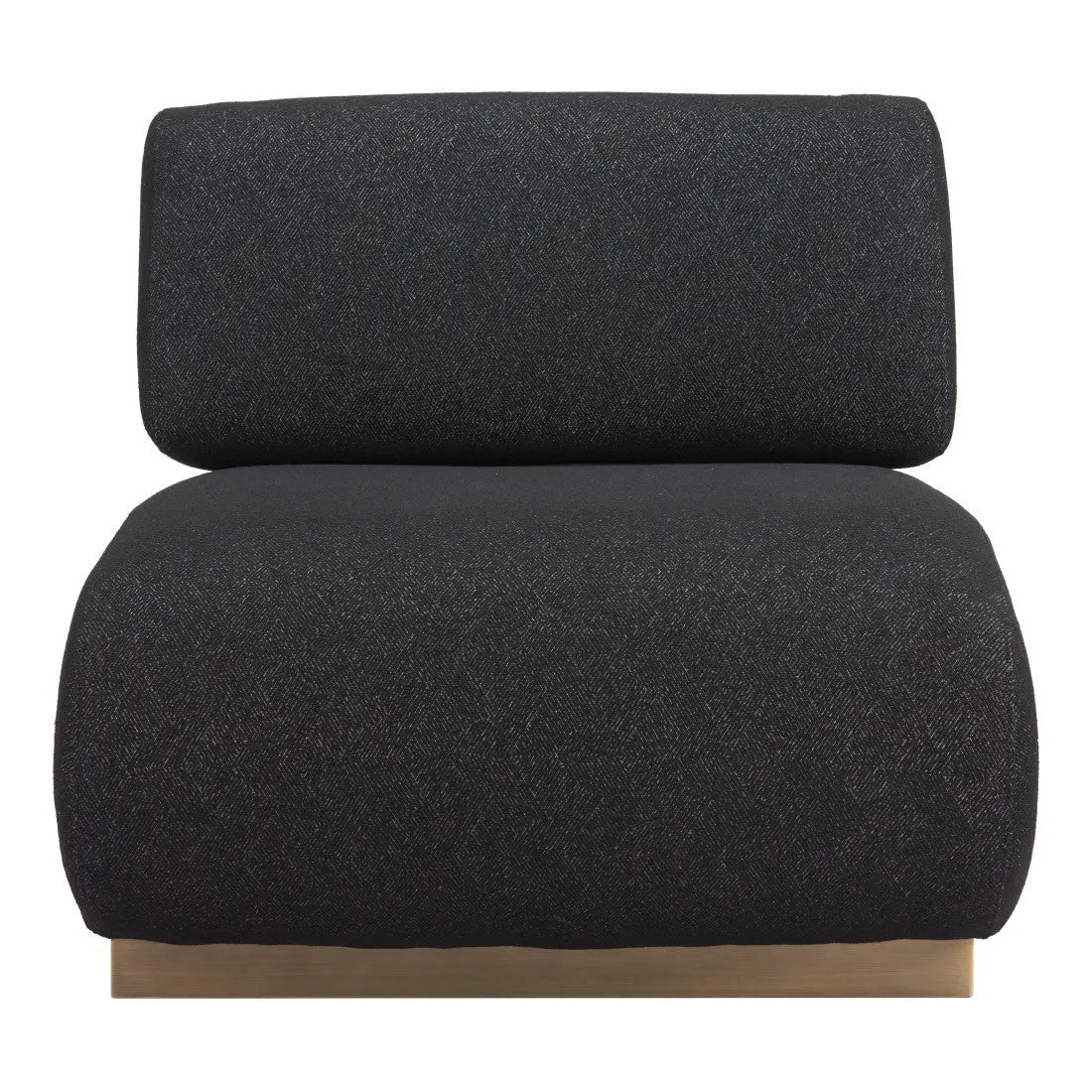 34" Black And Bronze Fabric And Upholstered Side Chair Homeroots Living Room