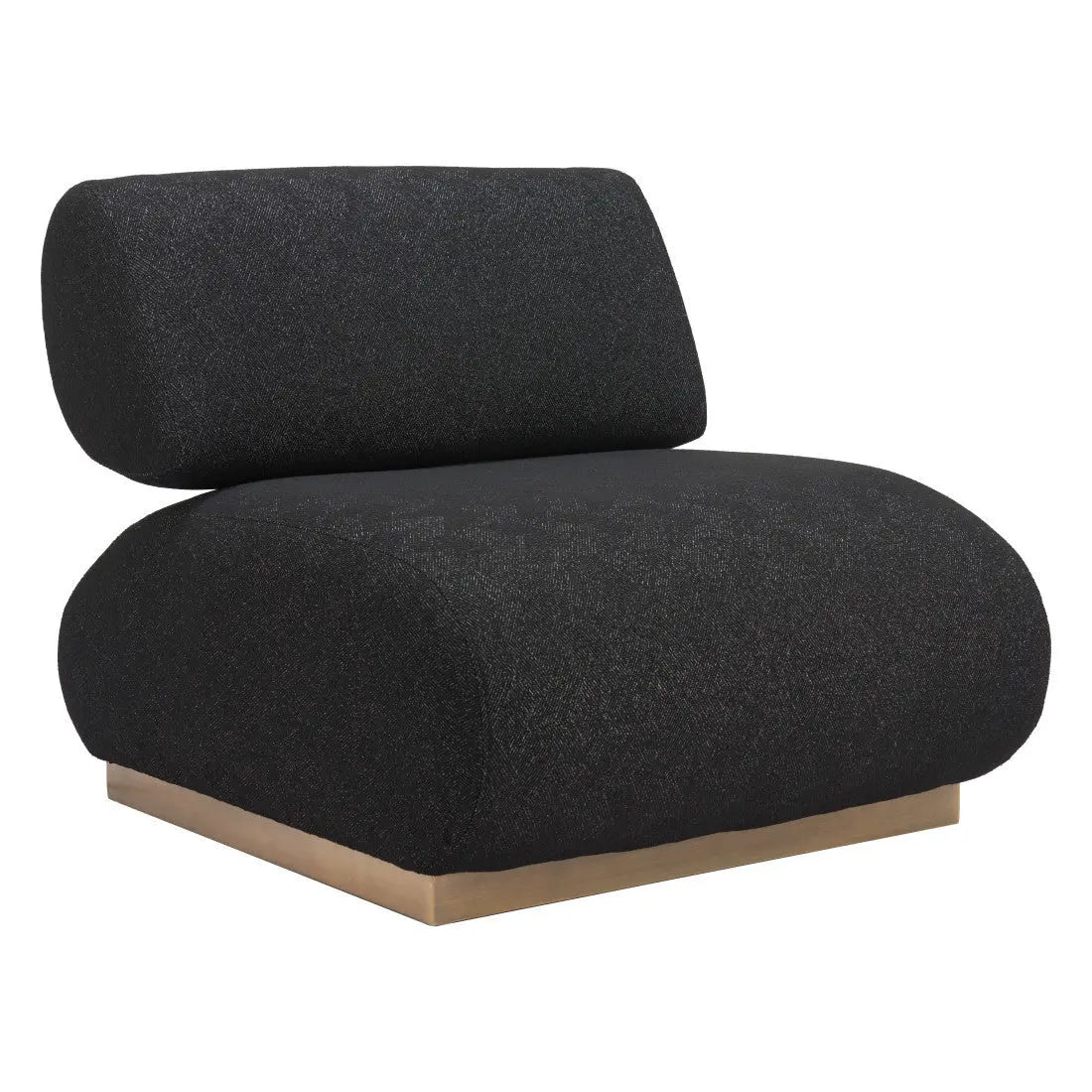 34" Black And Bronze Fabric And Upholstered Side Chair Homeroots Living Room