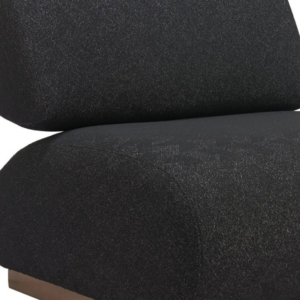 34" Black And Bronze Fabric And Upholstered Side Chair Homeroots Living Room