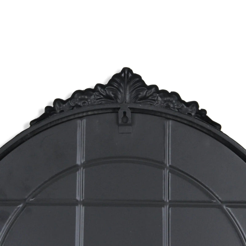 34" Black Metal Arch Accent Mirror Homeroots Bed & Bath