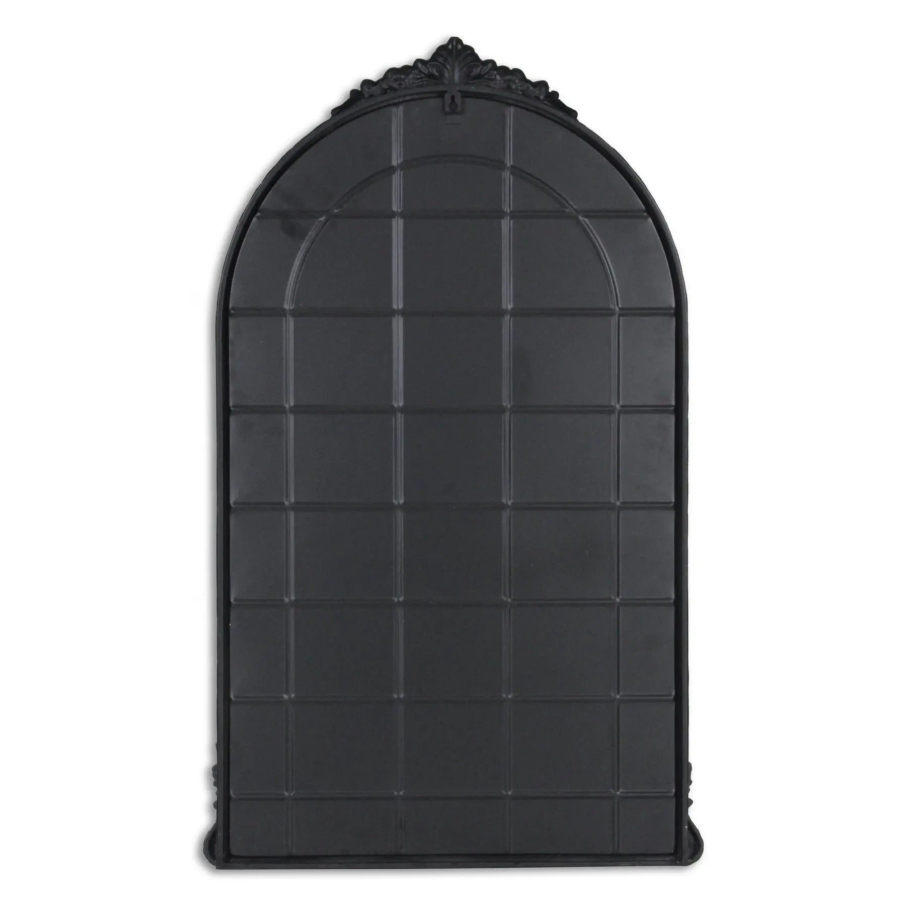 34" Black Metal Arch Accent Mirror Homeroots Bed & Bath