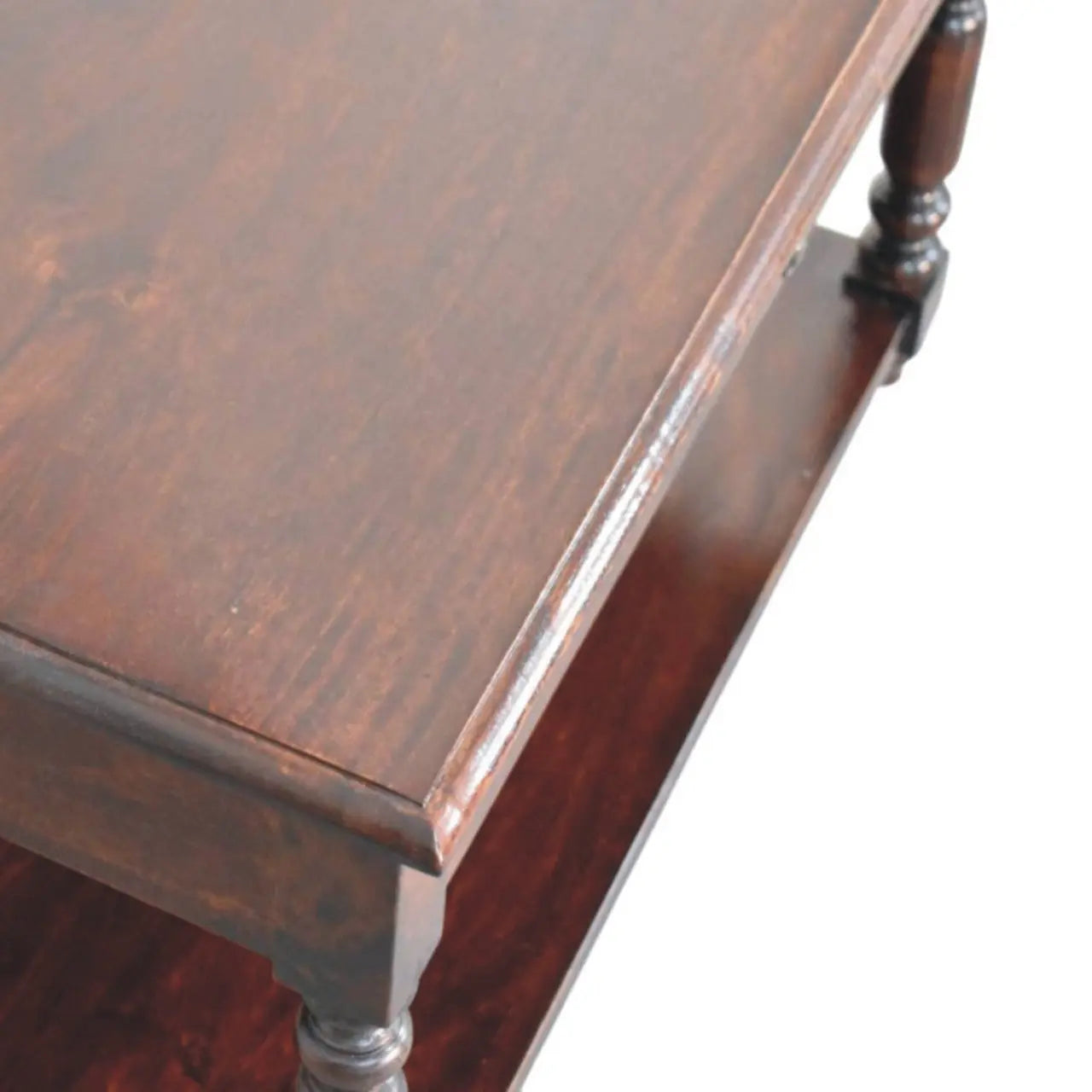34" Brown Solid Wood Console Table With Shelf And Drawer Homeroots Living Room