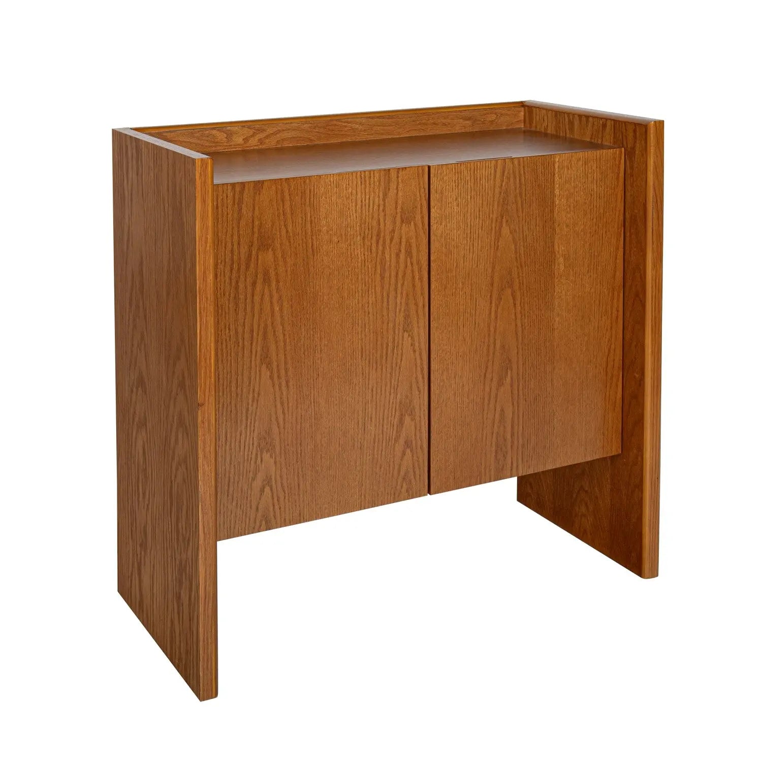 34" Brown Wood Accent Cabinet Homeroots Kitchen & Dining