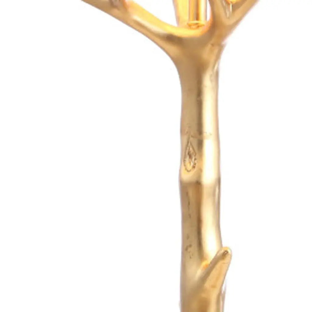 34" Gold Novelty Table Lamp With Empire Shade Homeroots Lighting