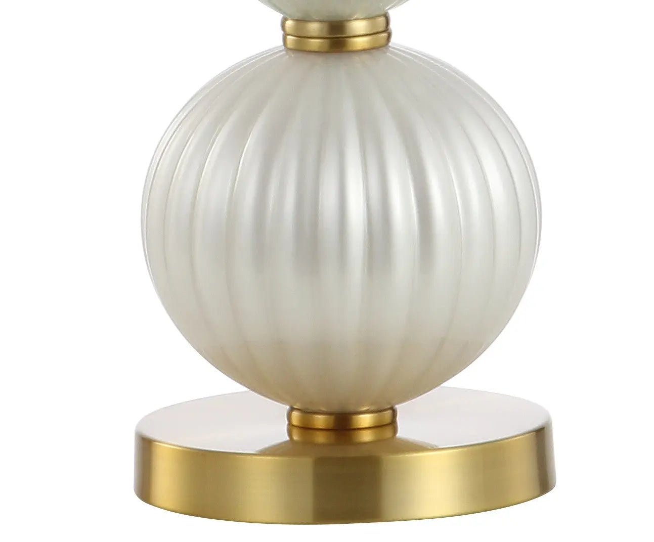 34" Gold Novelty Table Lamp With Globe Shade Homeroots Lighting