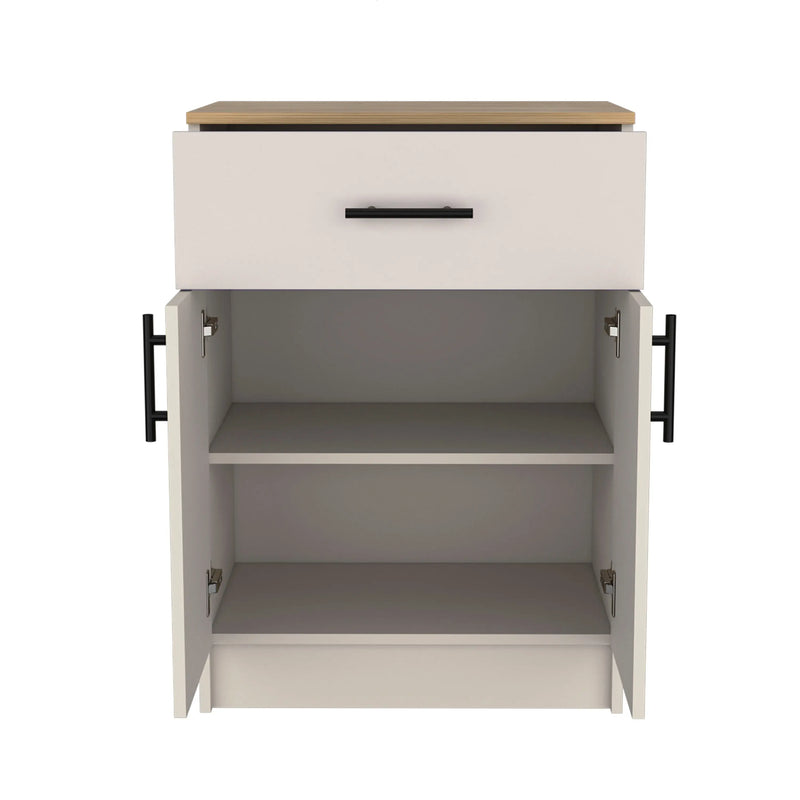 34" Ivory Wood Pantry Or Storage Closet Homeroots Kitchen & Dining