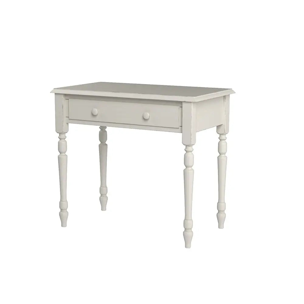 34" Off White Solid Wood Writing Desk Homeroots Office
