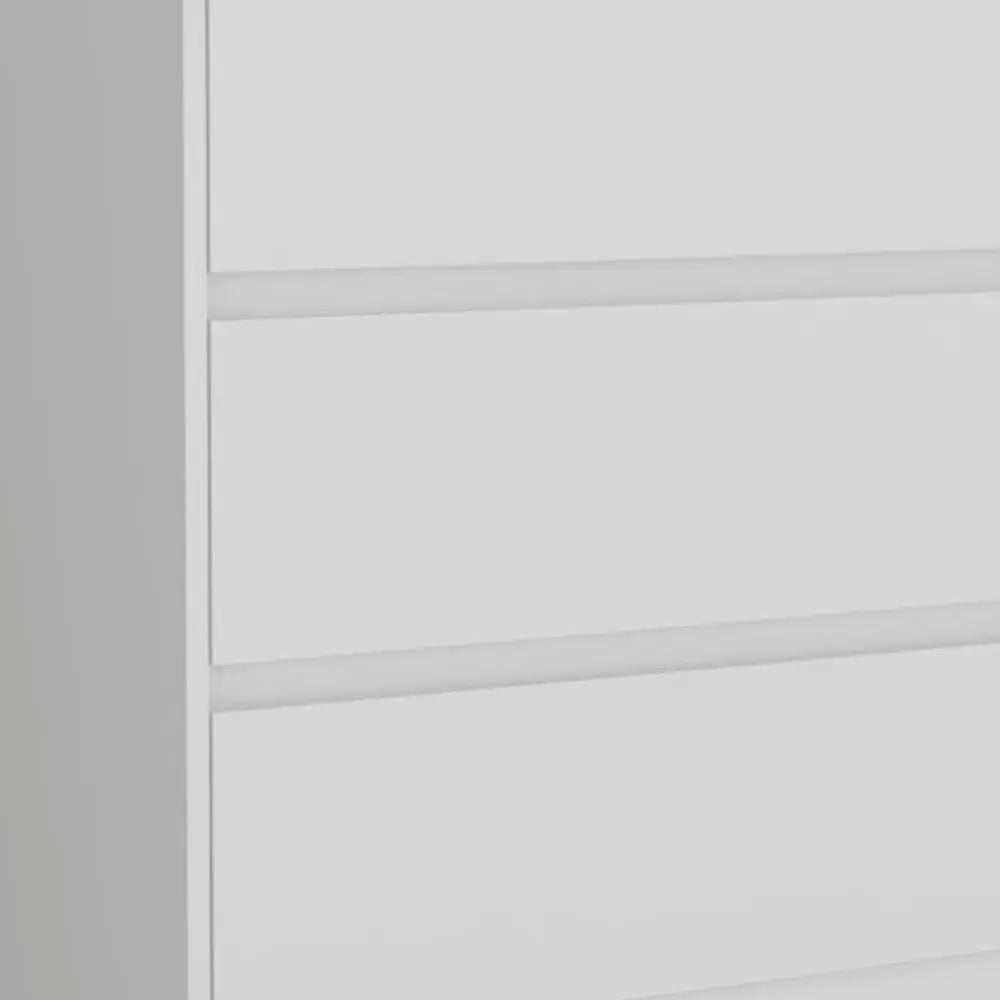 34" White Three Drawer Dresser Homeroots Bed & Bath