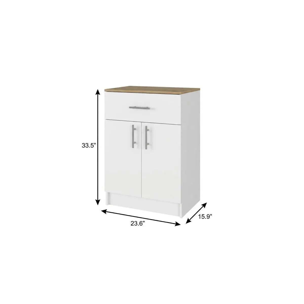 34" White Wood Pantry Or Storage Closet Homeroots Kitchen & Dining