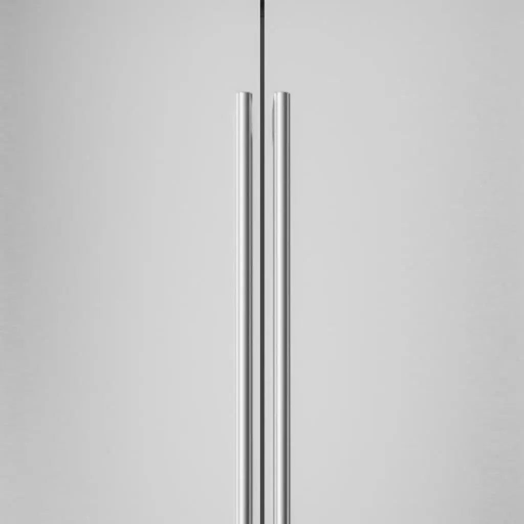 34" X 23" Silver Stainless Steel Dual Compartment Wine And Beverage Refrigerator Homeroots Home Decor