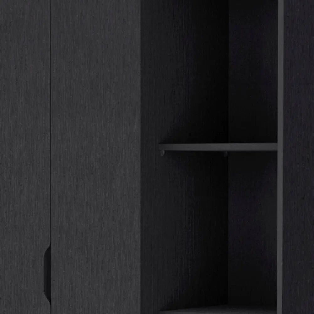 35" Black Drawer Combo Dresser Homeroots Bed & Bath