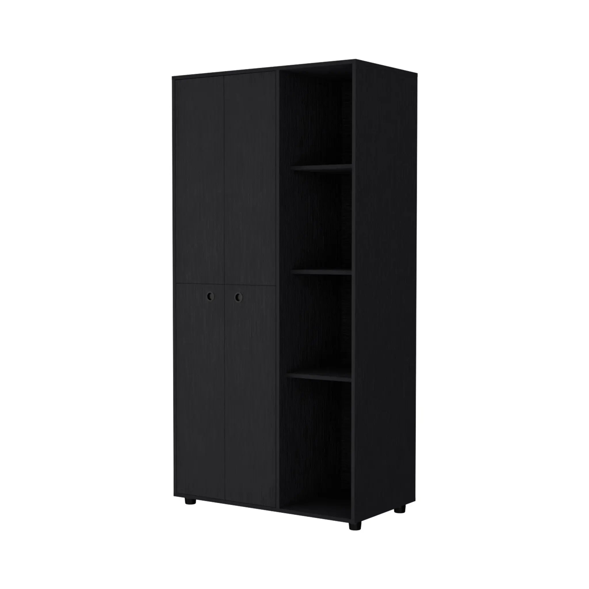 35" Black Drawer Dresser Homeroots Bed & Bath