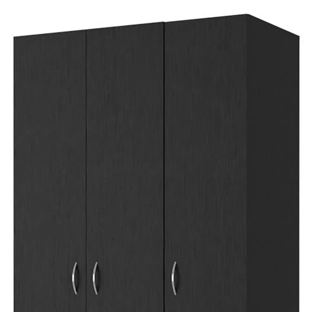 35" Black Two Drawer Combo Dresser Homeroots Bed & Bath