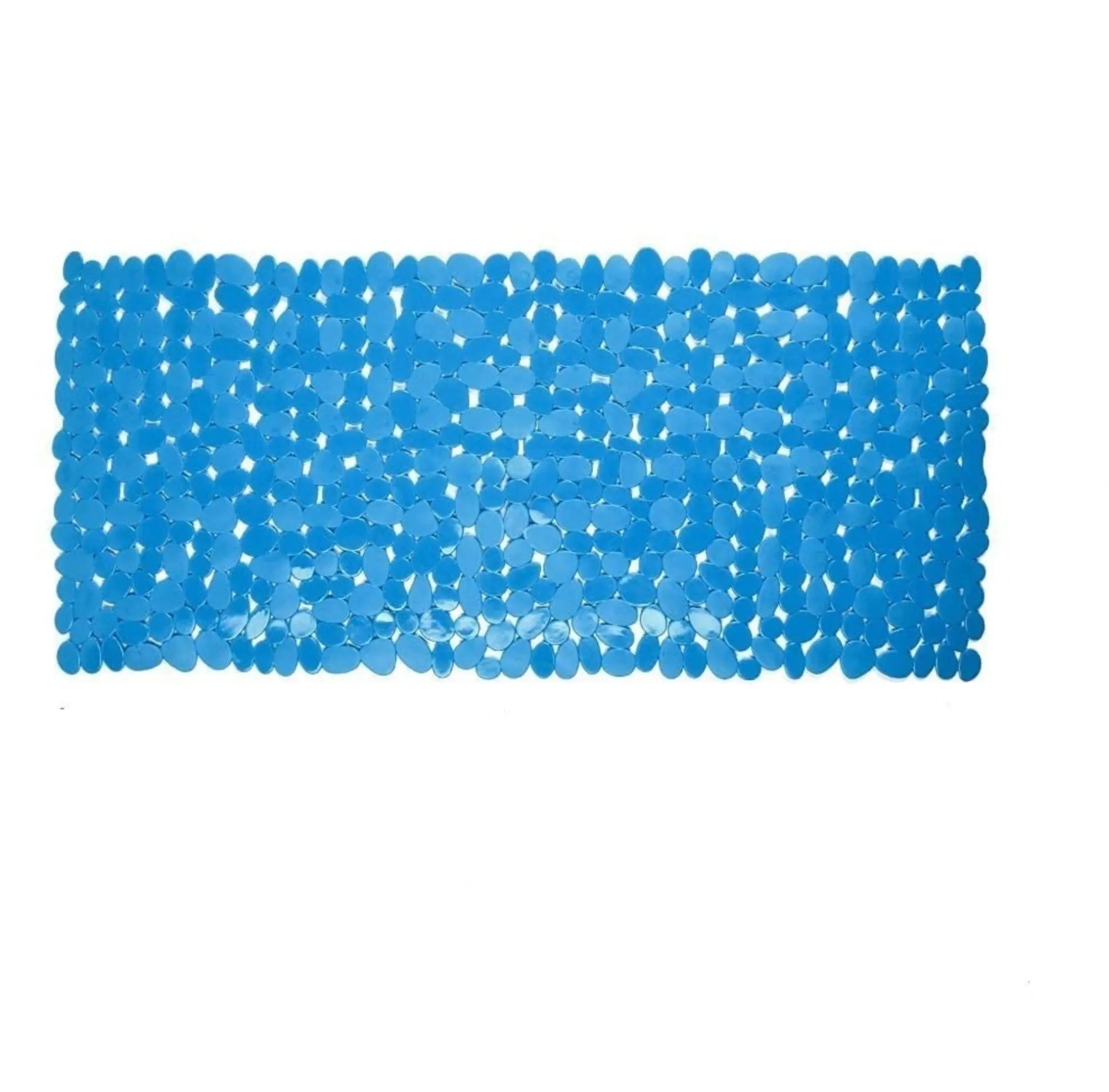 35" Blue Spa Pebbles Non Slip Bathtub Mat - GreatEagleInc