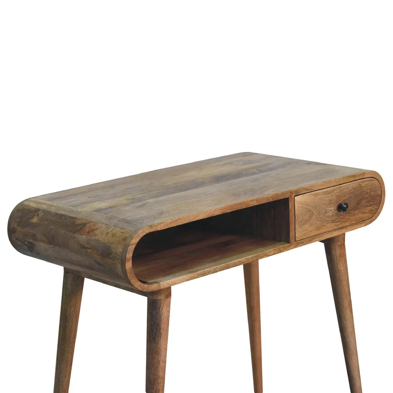 35" Brown Solid Wood Writing Desk Homeroots