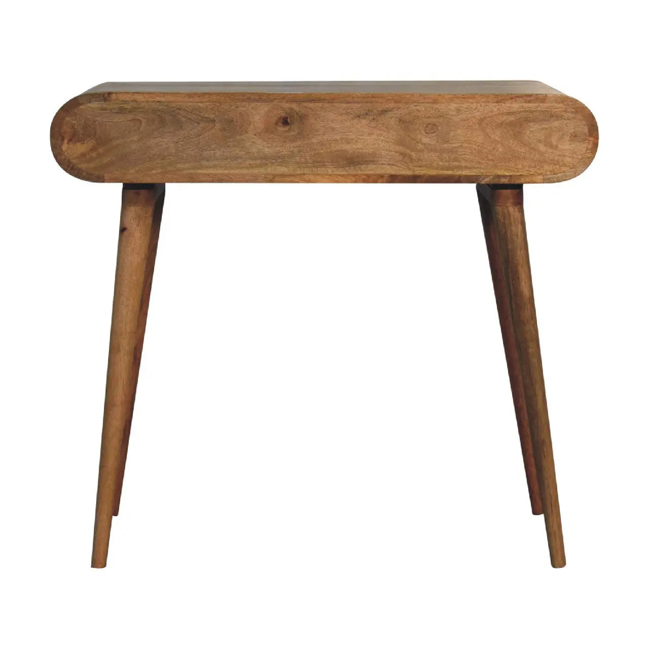 35" Brown Solid Wood Writing Desk Homeroots