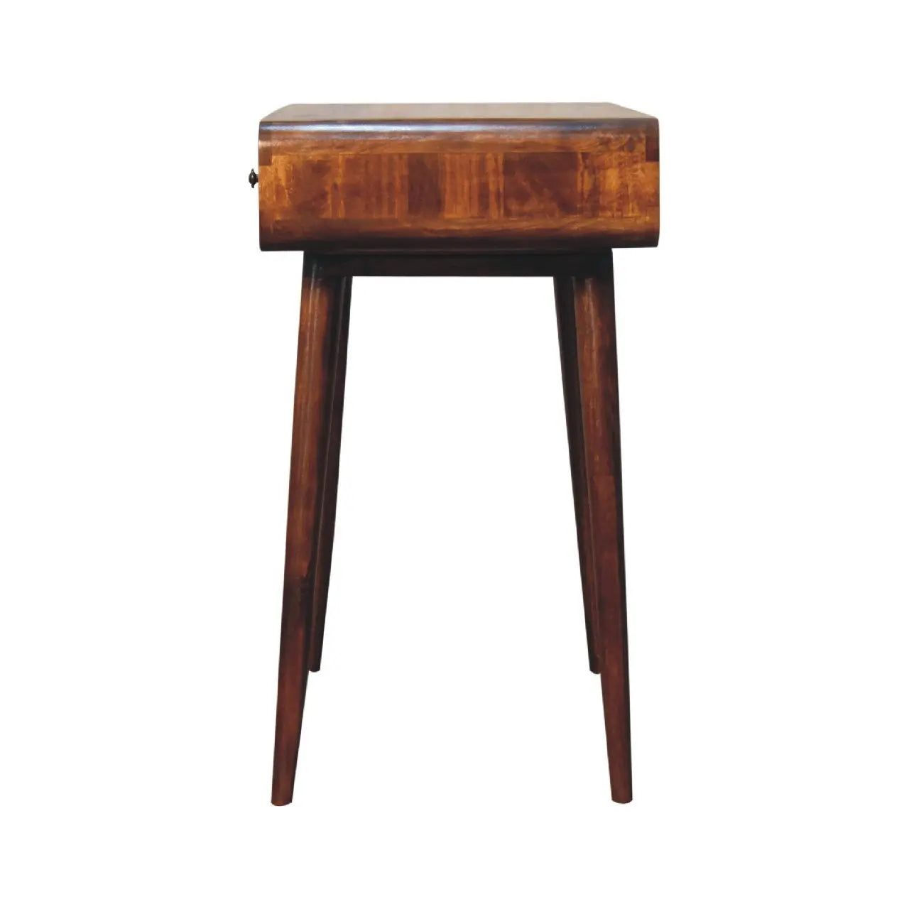 35" Brown Solid Wood Writing Desk Homeroots