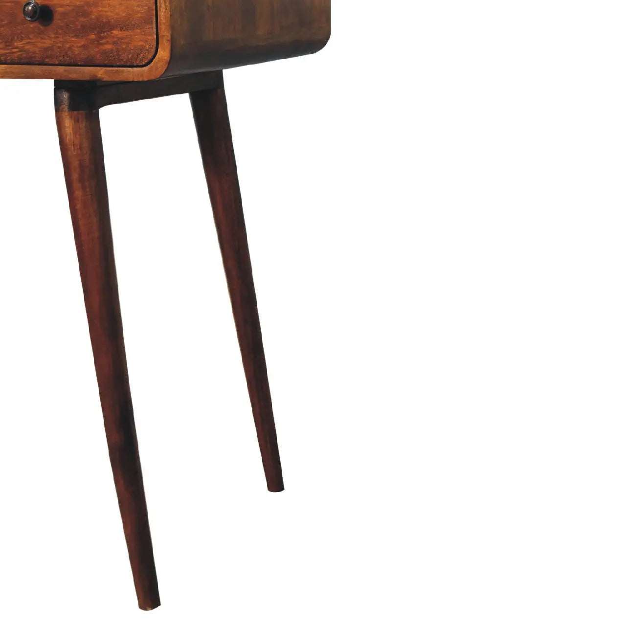 35" Brown Solid Wood Writing Desk Homeroots