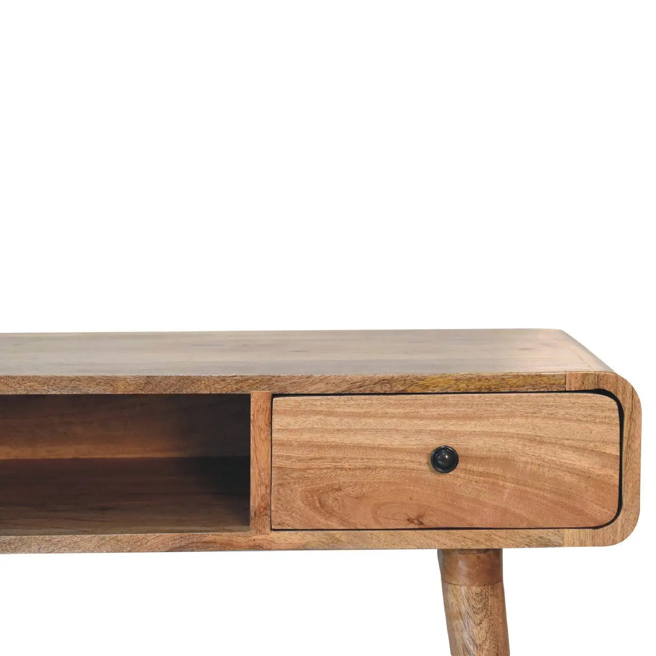 35" Brown Solid Wood Writing Desk Homeroots Office