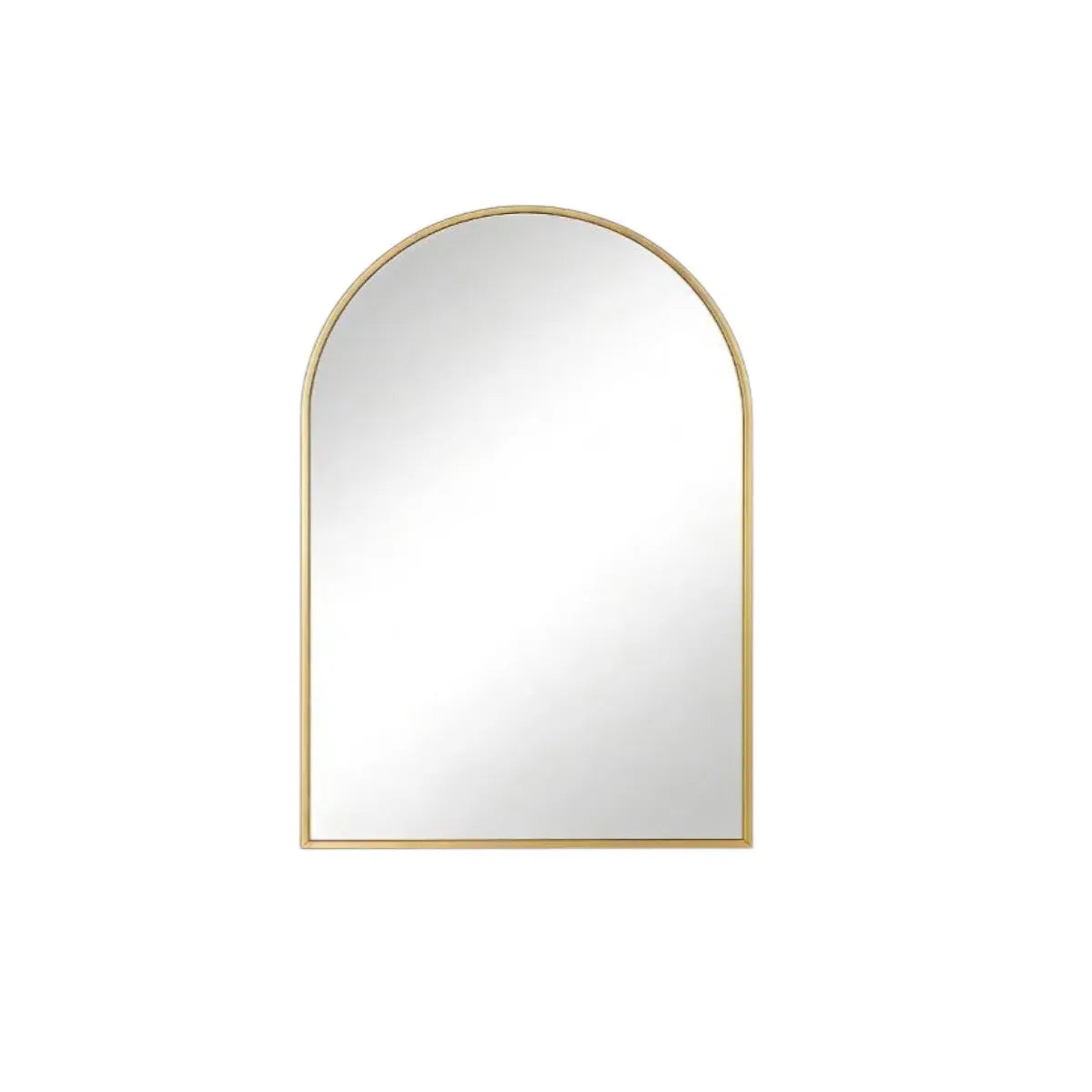 35" Gold Aluminum Arch Framed Accent Mirror Homeroots Bed & Bath