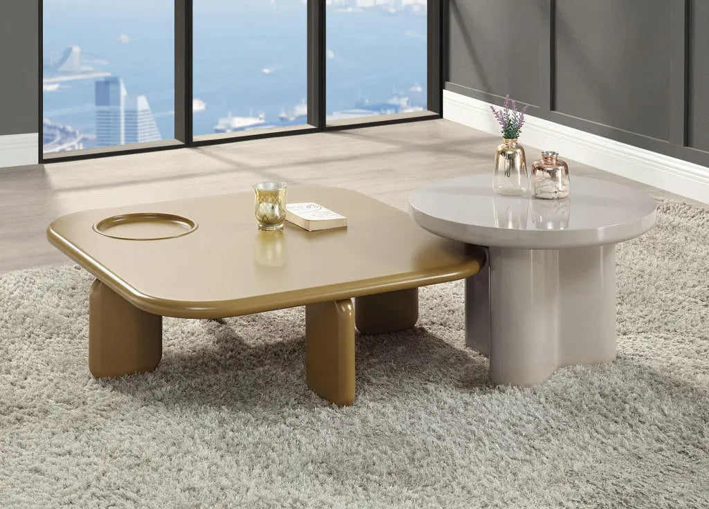 35" Golden Brown Wood Square Coffee Table Homeroots Living Room