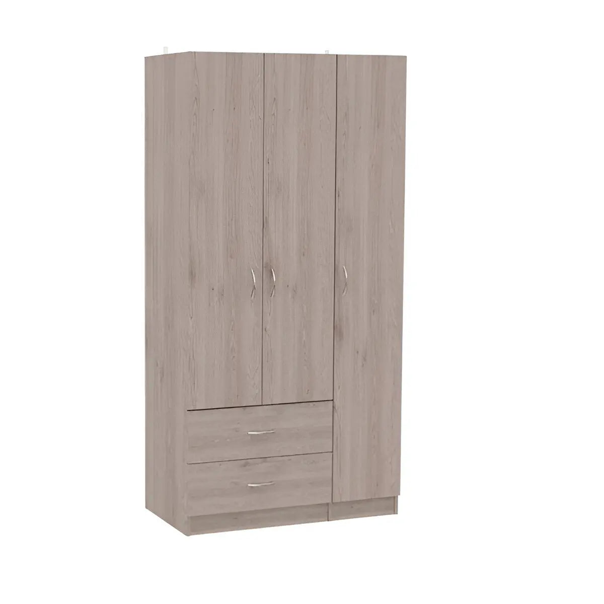 35" Light Gray Two Drawer Combo Dresser Homeroots Bed & Bath