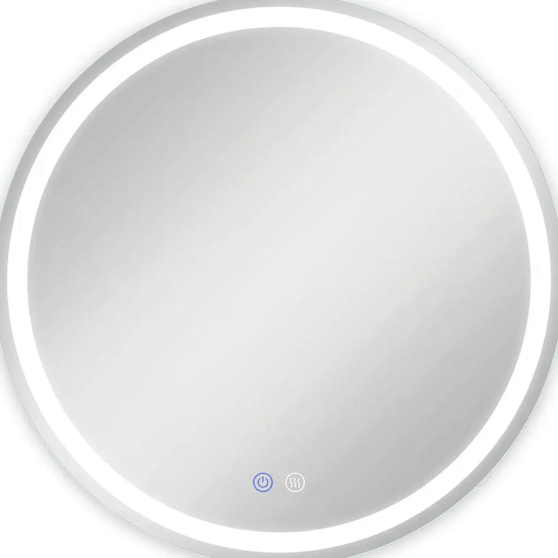 35" Round Lighted Frameless Anti Fog Bathroom Vanity Mirror Homeroots Bed & Bath