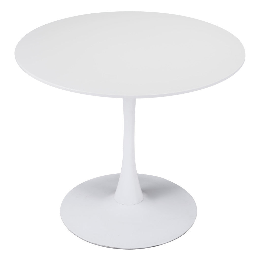 35" Steel Pedestal Base Dining Table - GreatEagleInc
