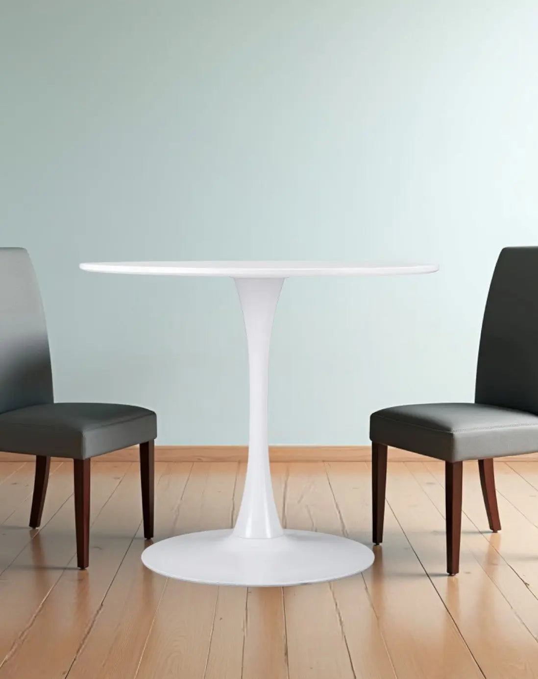 35" Steel Pedestal Base Dining Table - GreatEagleInc