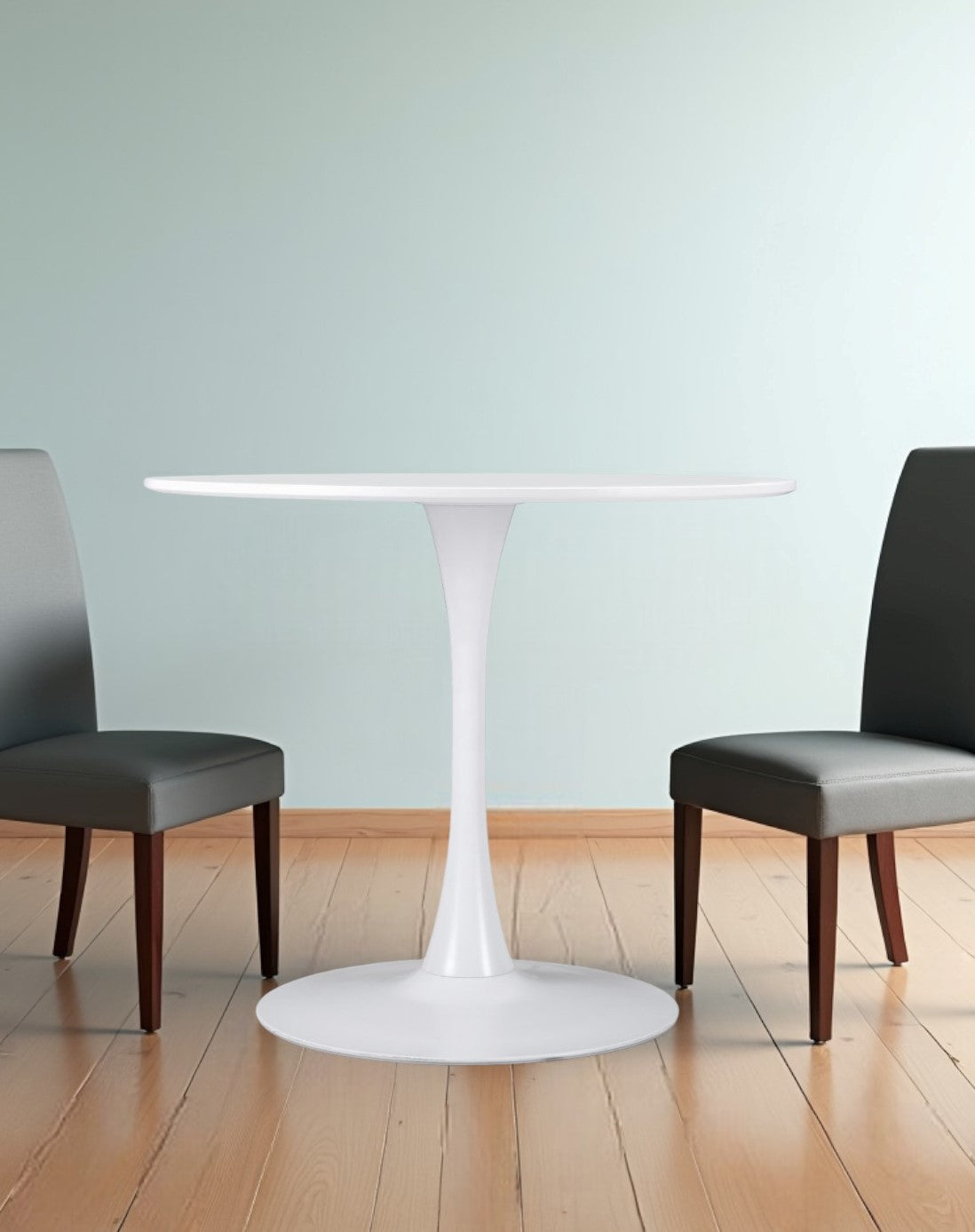 35" Steel Pedestal Base Dining Table - GreatEagleInc