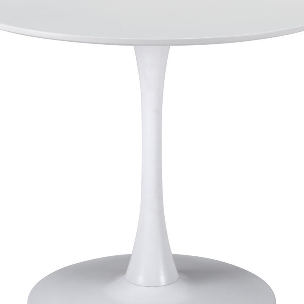 35" Steel Pedestal Base Dining Table - GreatEagleInc