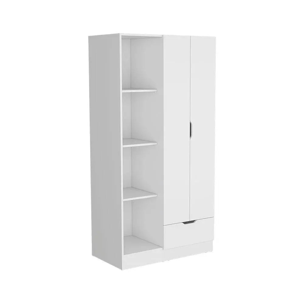 35" White Drawer Combo Dresser Homeroots Bed & Bath