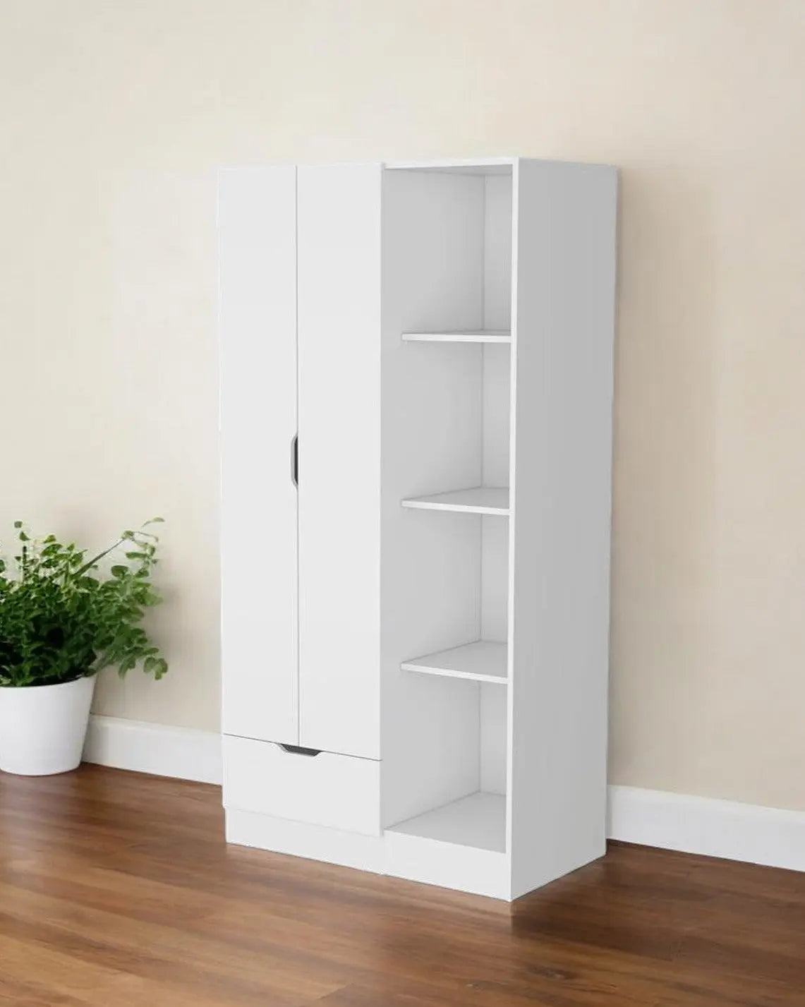 35" White Drawer Combo Dresser Homeroots Bed & Bath