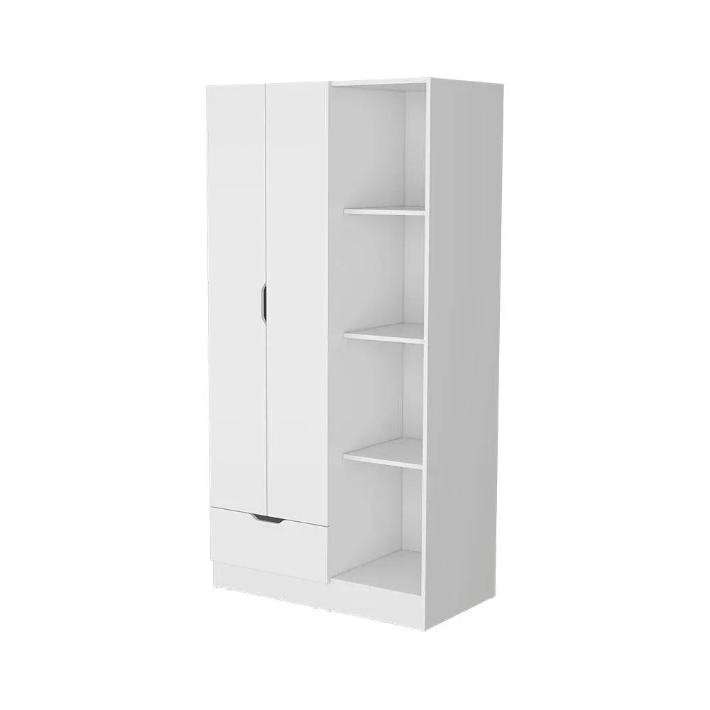 35" White Drawer Combo Dresser Homeroots Bed & Bath
