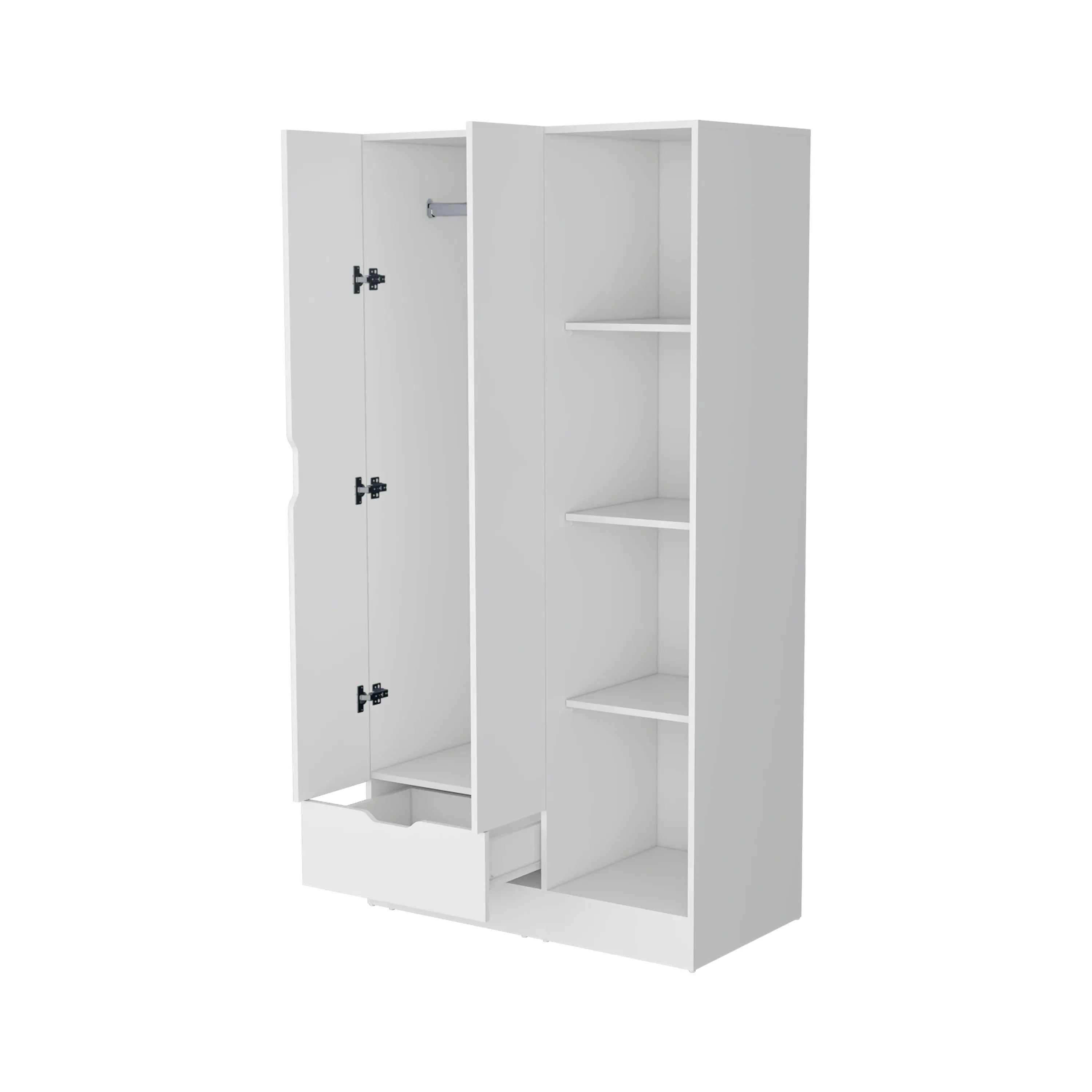 35" White Drawer Combo Dresser Homeroots Bed & Bath