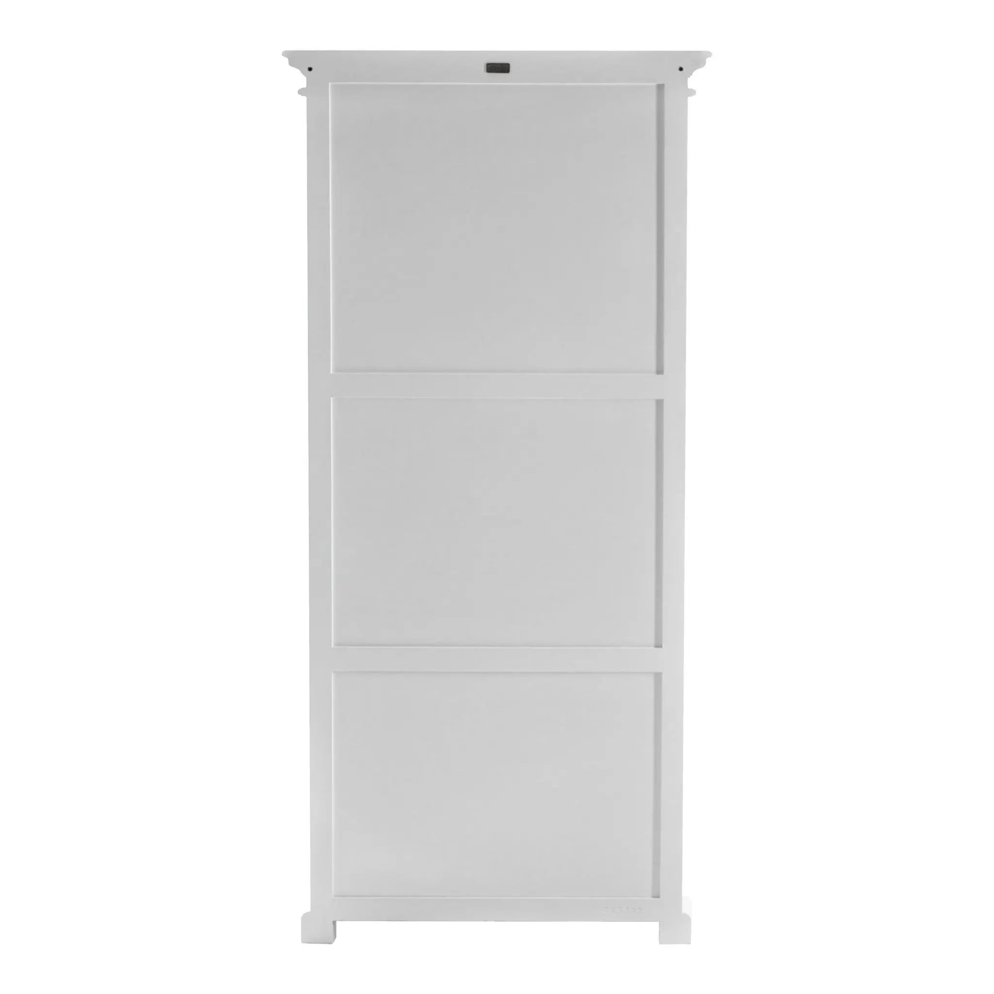 35" White Solid Wood Frame Standard Accent Cabinet With Six Shelves Homeroots Kitchen & Dining