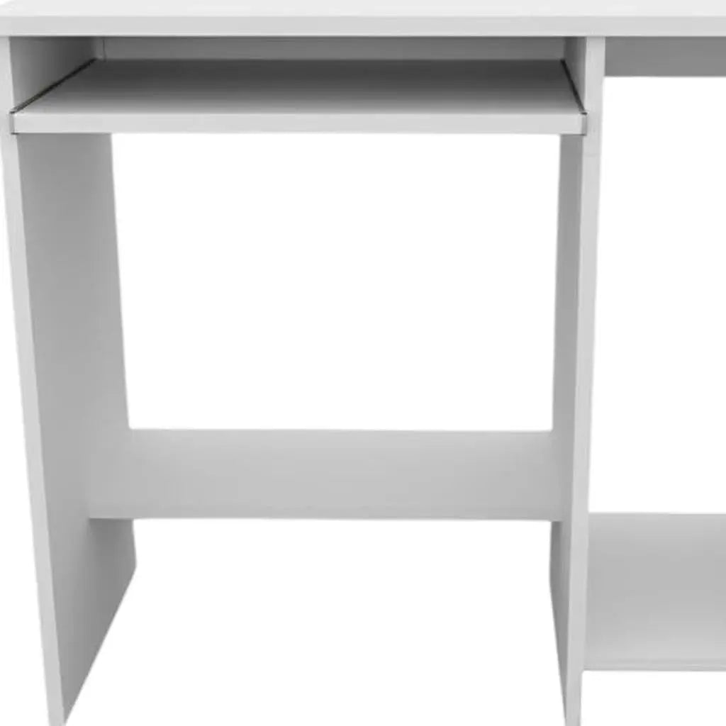 35" White Wood Computer Desk Homeroots Office