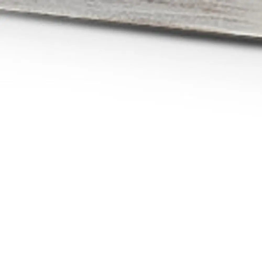 35" White and Natural Wood Indoor Outdoor Tray With Handles Homeroots Kitchen & Dining
