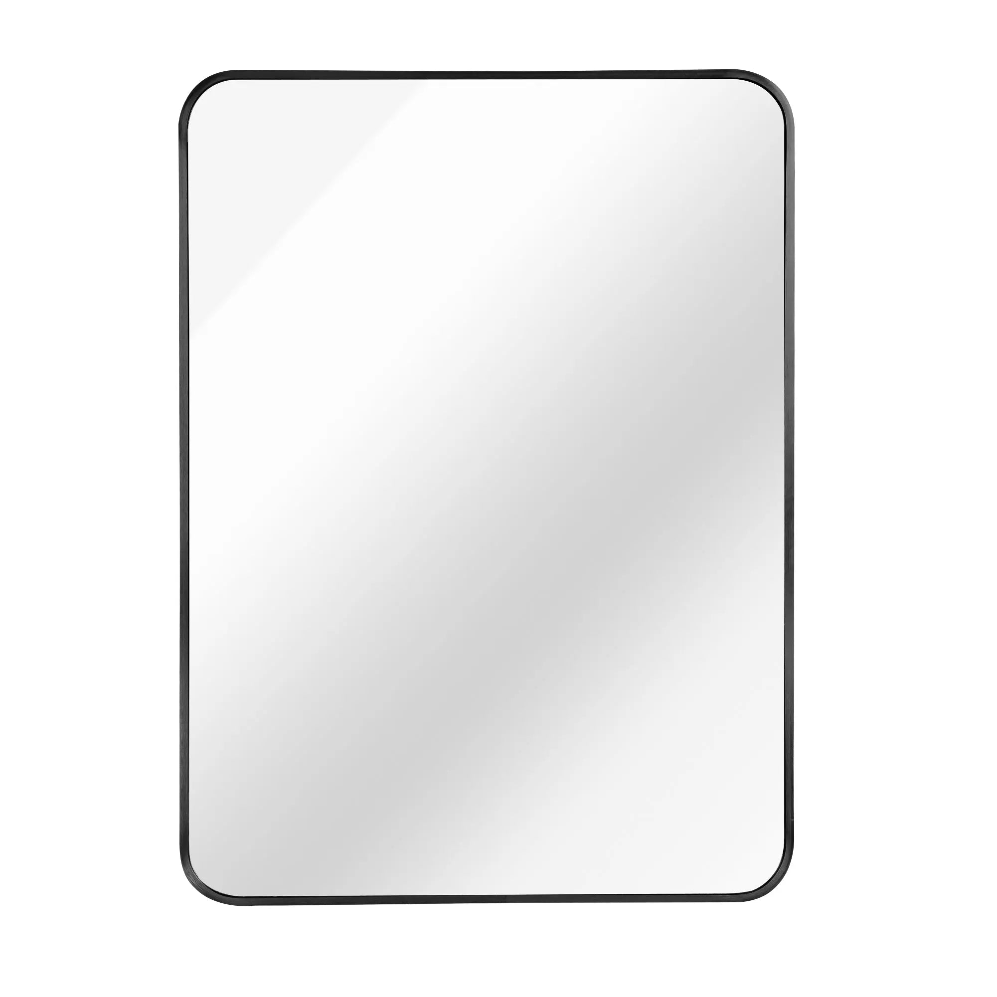 36" Black Aluminum Framed Accent Mirror Homeroots Bed & Bath