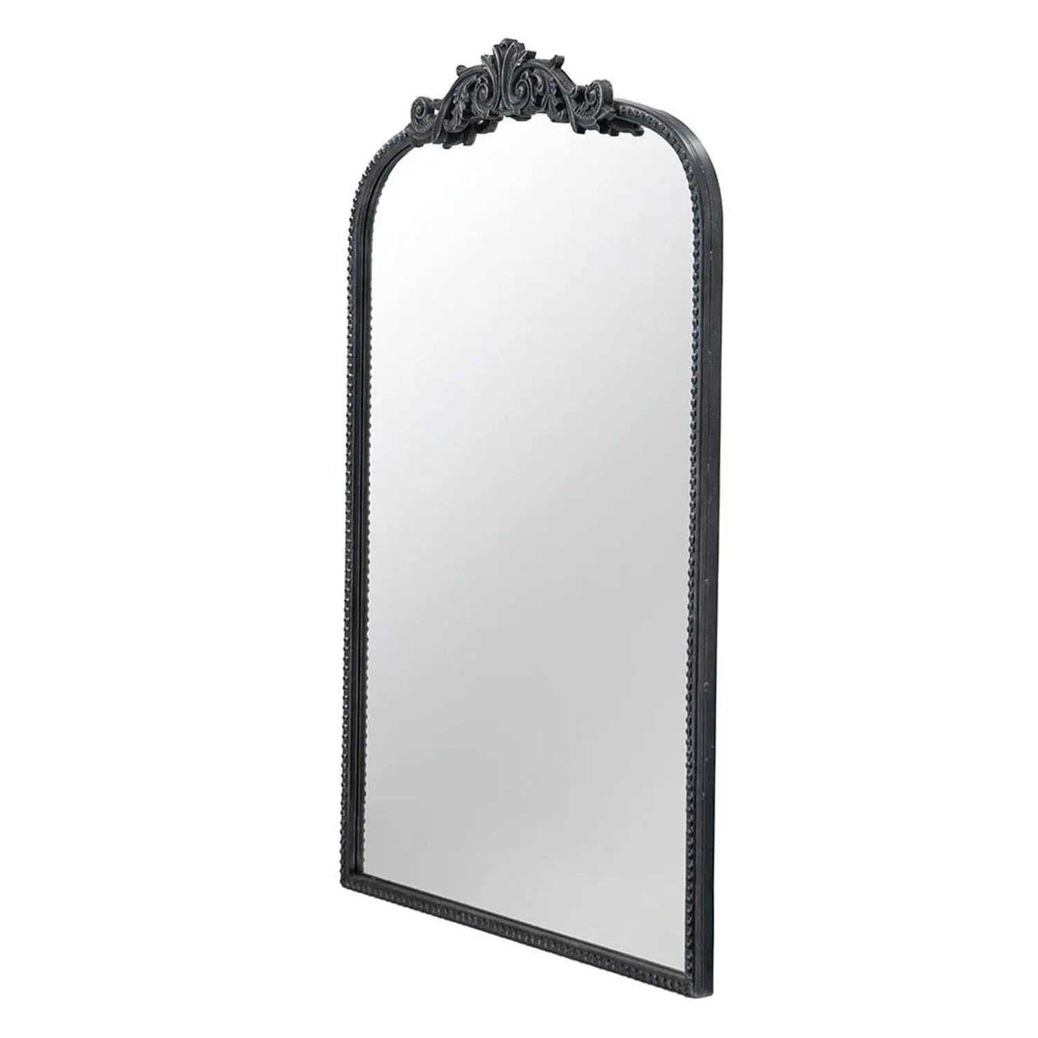 36" Black Arch Iron Framed Accent Mirror Homeroots Bed & Bath