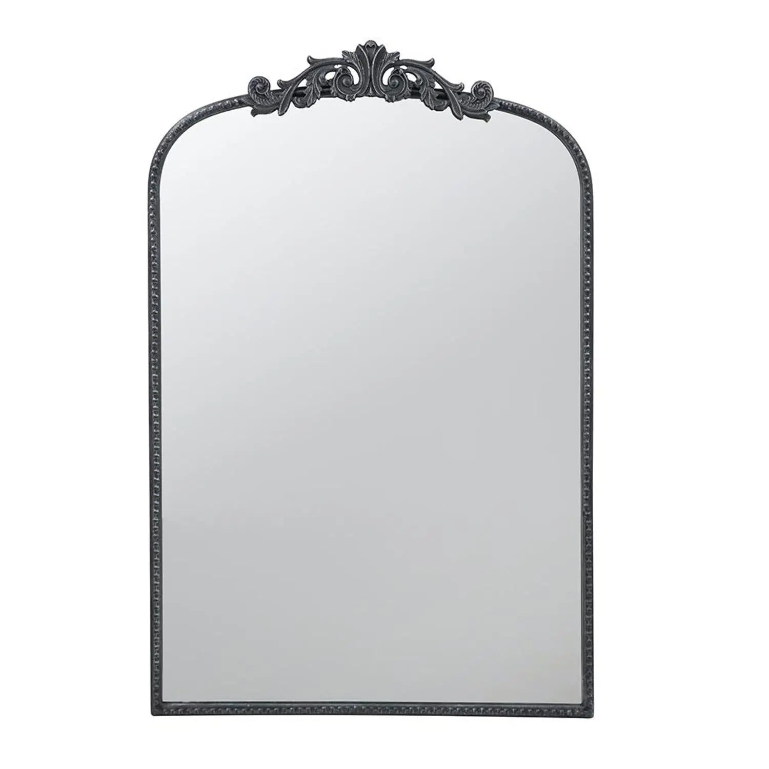 36" Black Arch Iron Framed Accent Mirror Homeroots Bed & Bath
