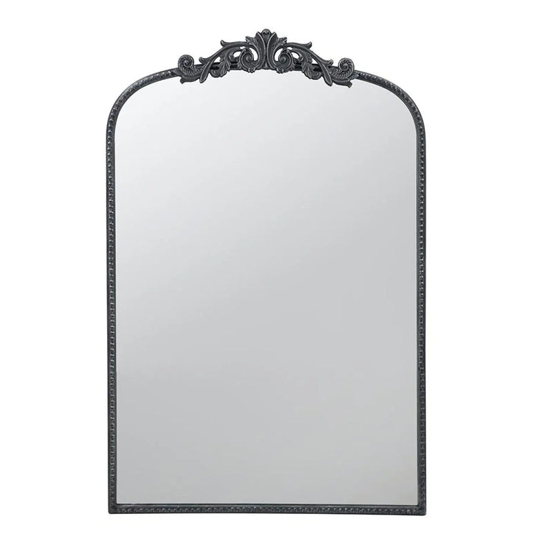 36" Black Arch Iron Framed Accent Mirror Homeroots Bed & Bath