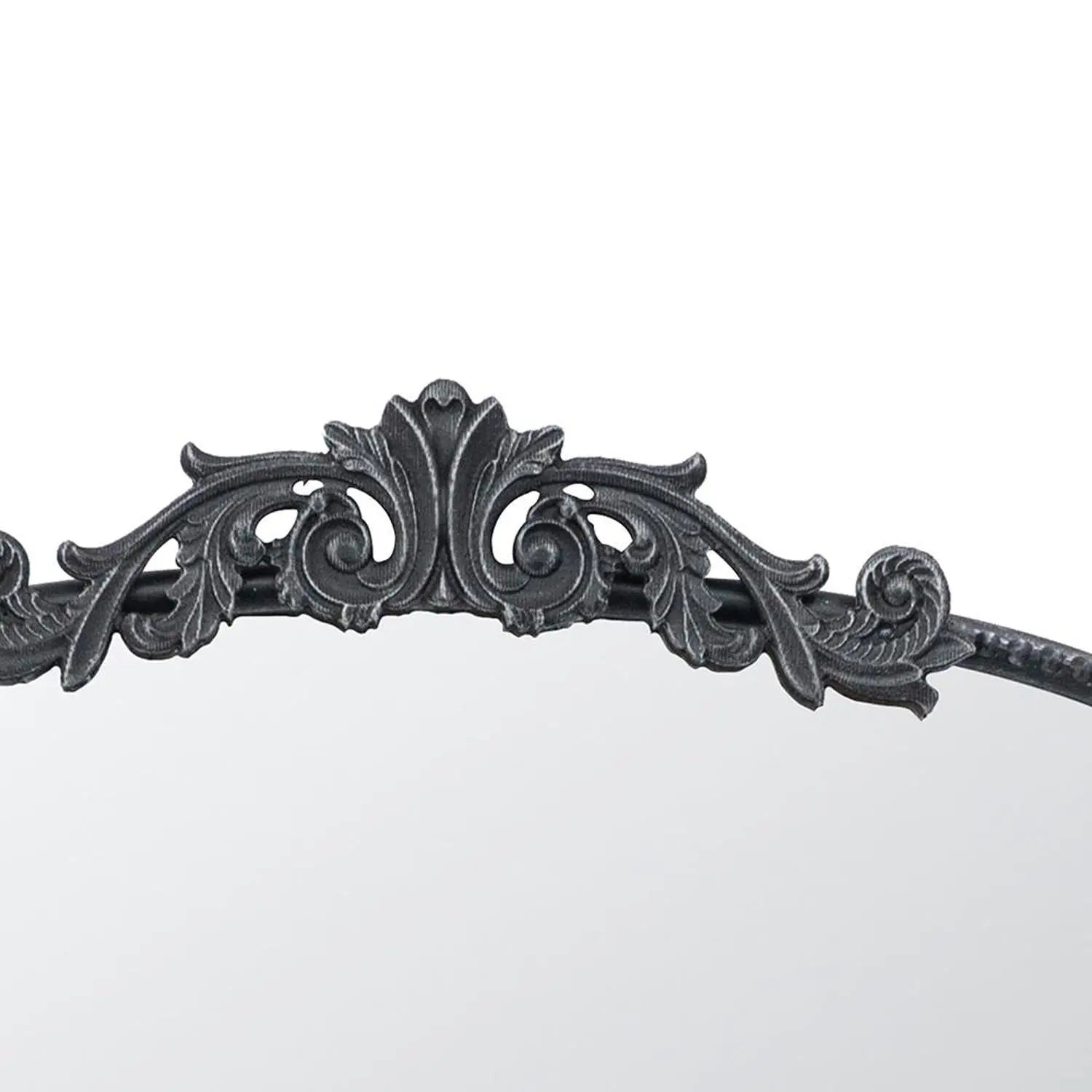 36" Black Arch Iron Framed Accent Mirror Homeroots Bed & Bath