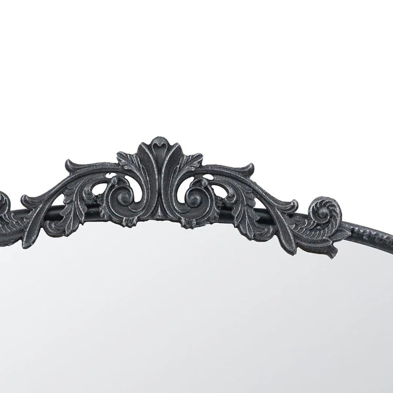 36" Black Arch Iron Framed Accent Mirror Homeroots Bed & Bath