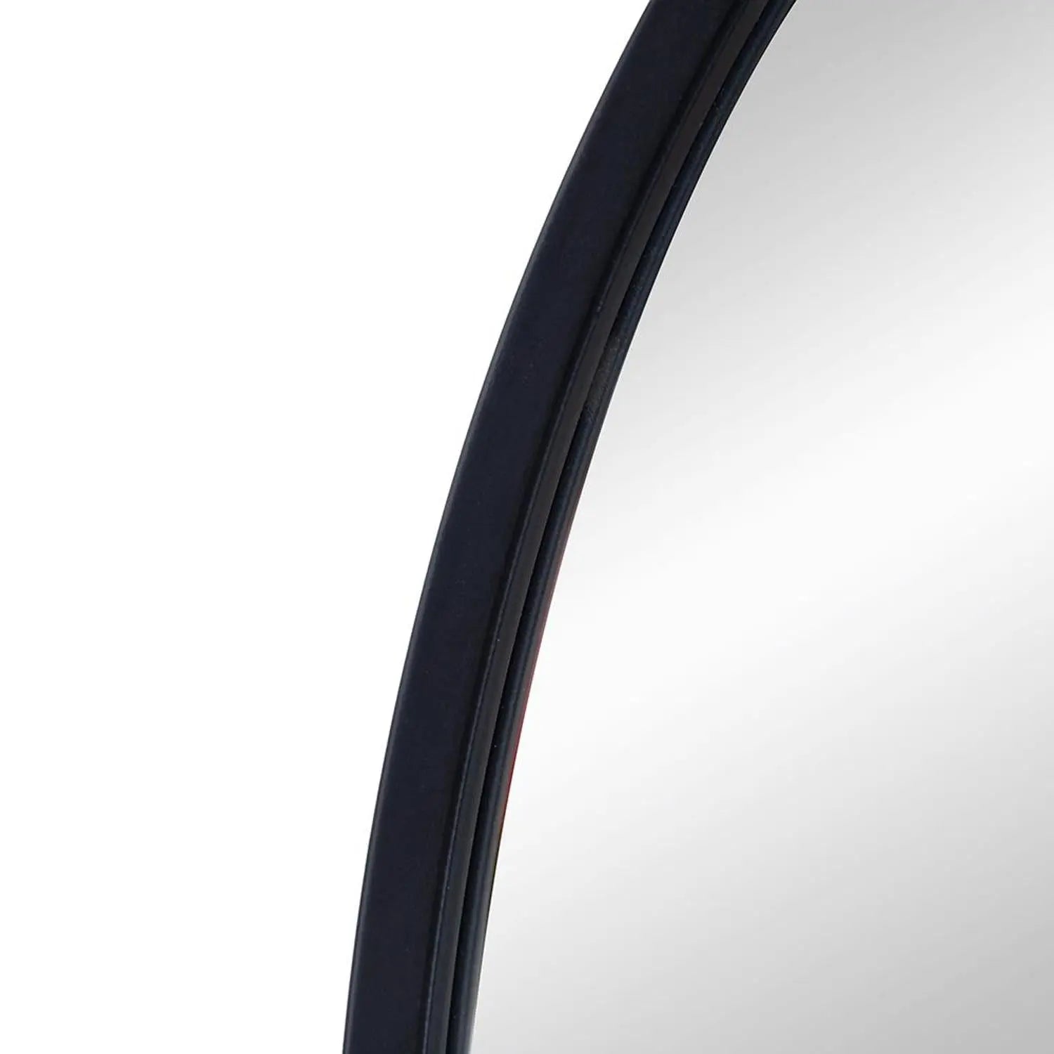 36" Black Arch Metal Framed Accent Mirror Homeroots Bed & Bath
