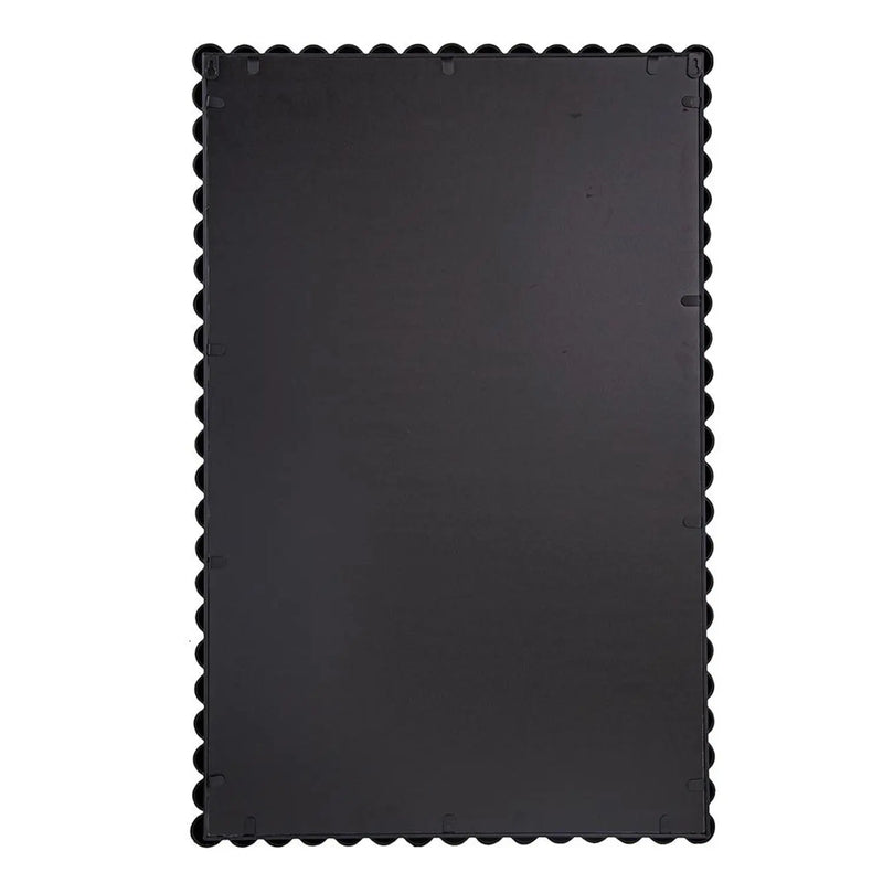 36" Black Iron Framed Accent Mirror Homeroots Bed & Bath