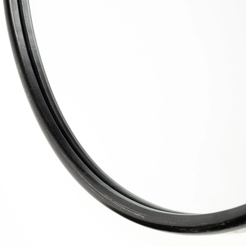 36" Black Oval Metal Framed Accent Mirror Homeroots Bed & Bath