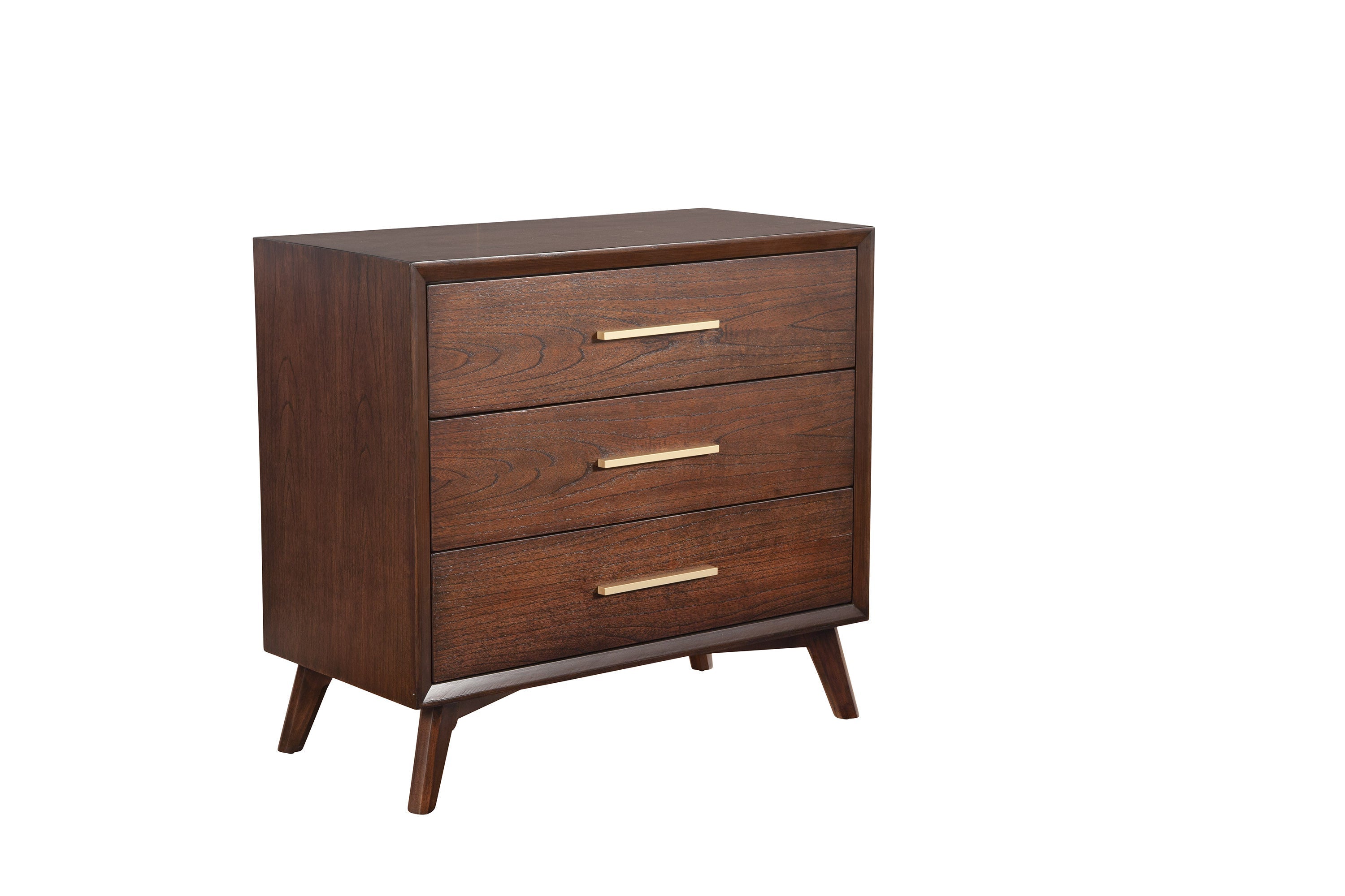 36" Brown Solid Wood Three Drawer Dresser - GreatEagleInc