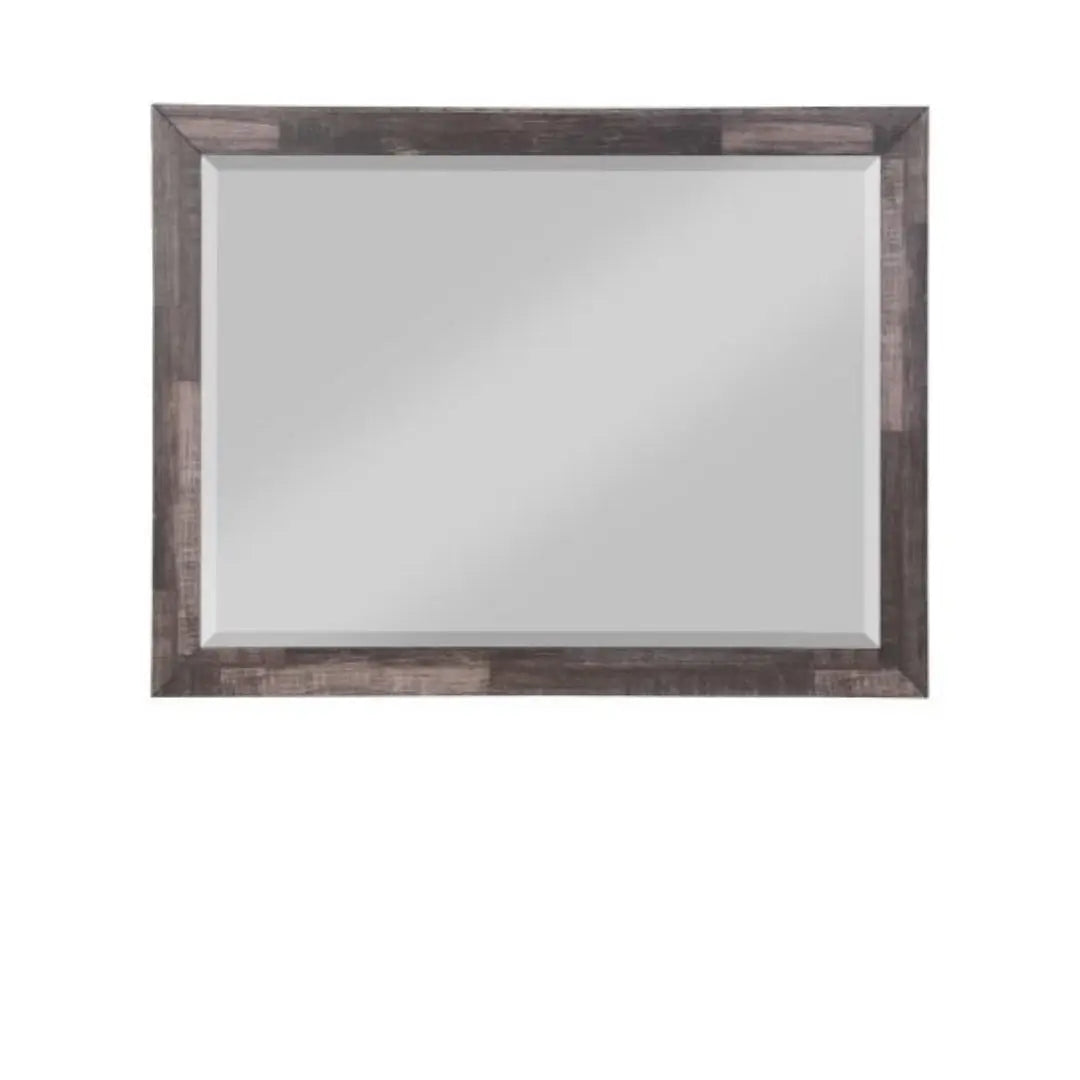 36" Brown Wood Framed Mounted Dresser Mirror Homeroots Bed & Bath